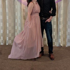 Dusty rose bridesmaid dress
